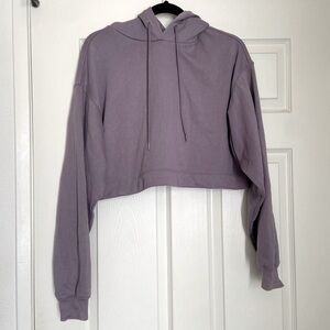 Alo Yoga Bae Hoodie in Lavender Smoke